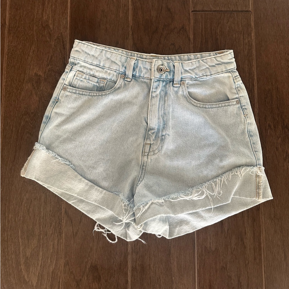 Zara Light Blue Jean Shorts